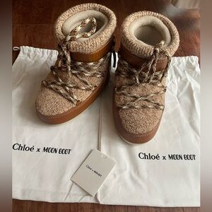 Chloé x Moon Boot shoes